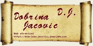 Dobrina Jačović vizit kartica